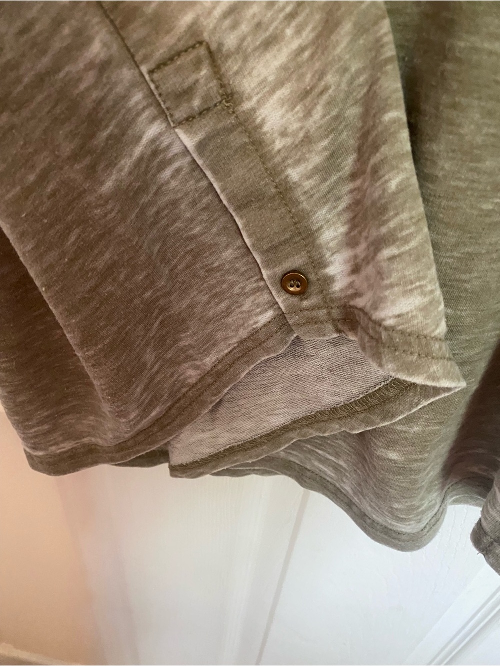 Jane + DeLancey Lightweight Olive Pullover Tee - Picture 2 of 4